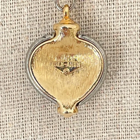 Ben-AmunTwo-Tone Hot Air Balloon Pendant 8” Drop Statement